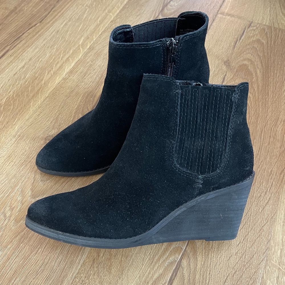 Frye & Co Womens Kaye Chelsea Boot - Wedge Size 7 in Black